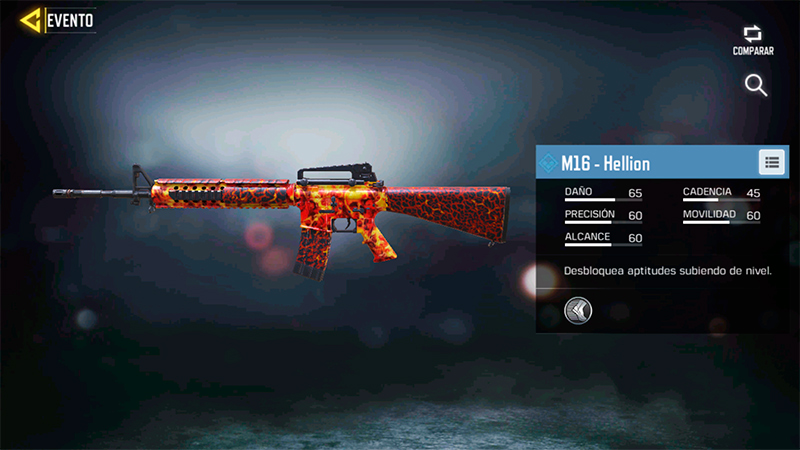 Arma M16 Hellion en Call of Duty Mobile