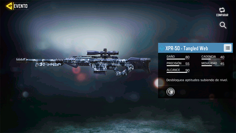 Arma XPR-50 Tangled Web en Call of Duty Mobile