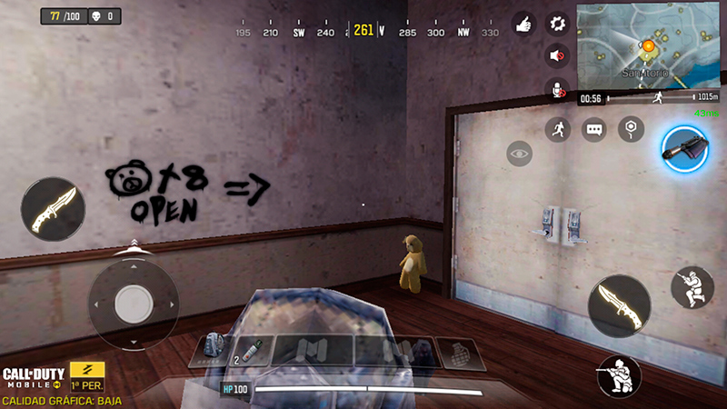 Búnker secreto en el Sanatorio de Call of Duty Mobile