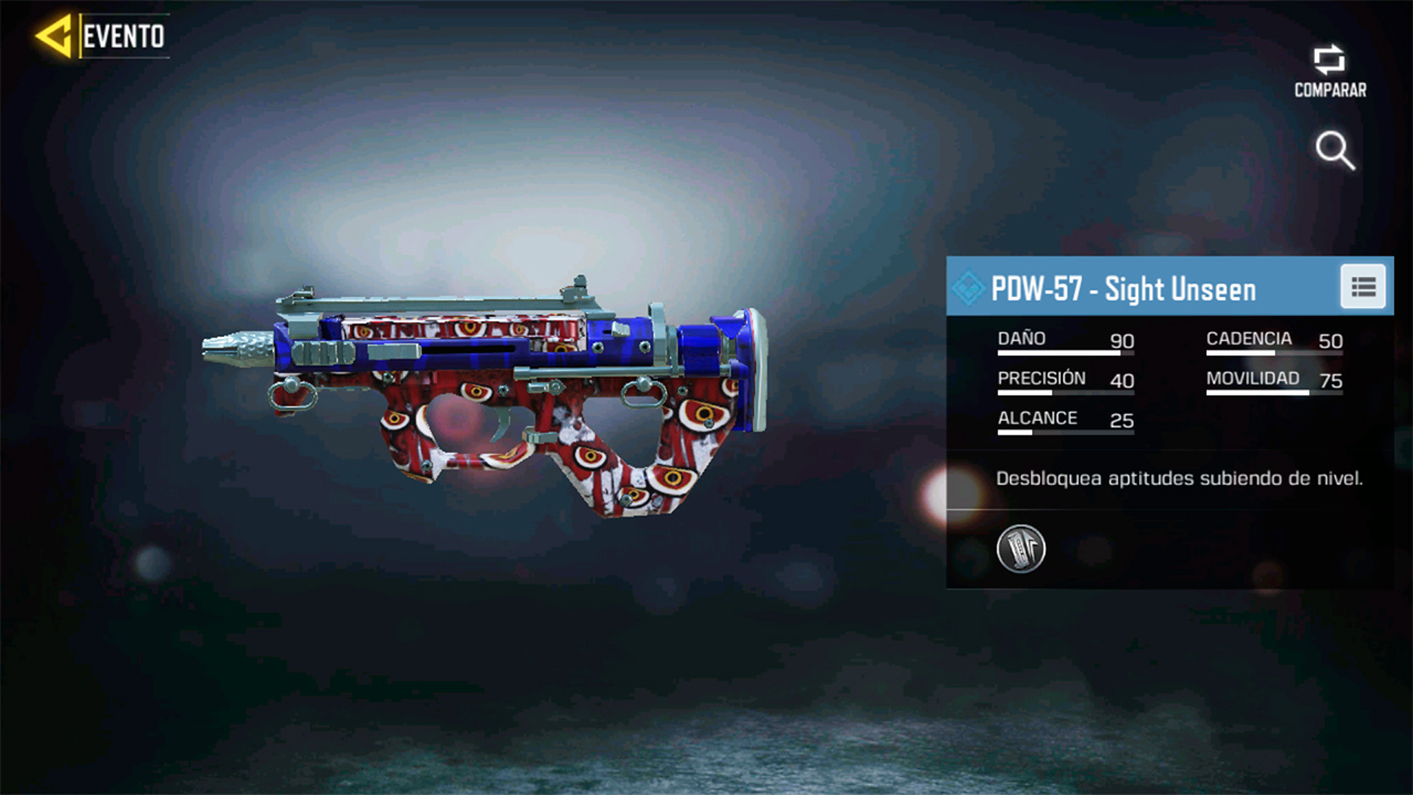 Arma PDW-57 Sight Unseen en Call of Duty Mobile