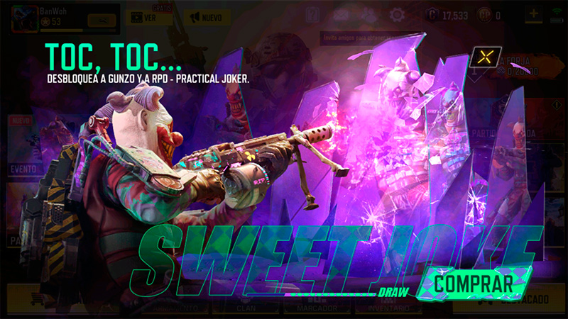 Ruleta Sweet Joke en Call of Duty Mobile