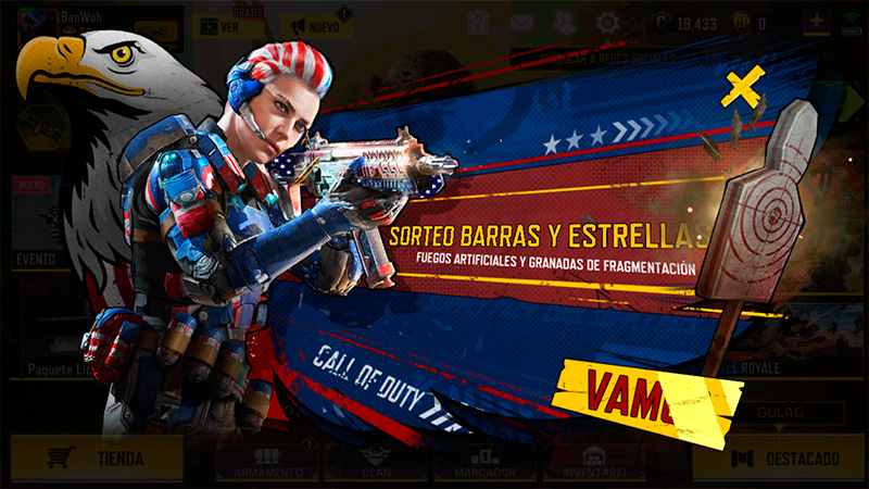 Sorteo Barras y estrellas en Call of Duty Mobile
