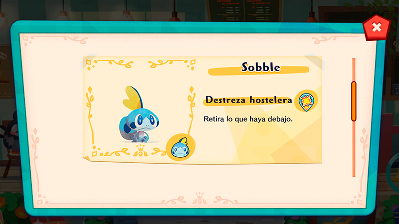 Sobble en Pokémon Café Mix