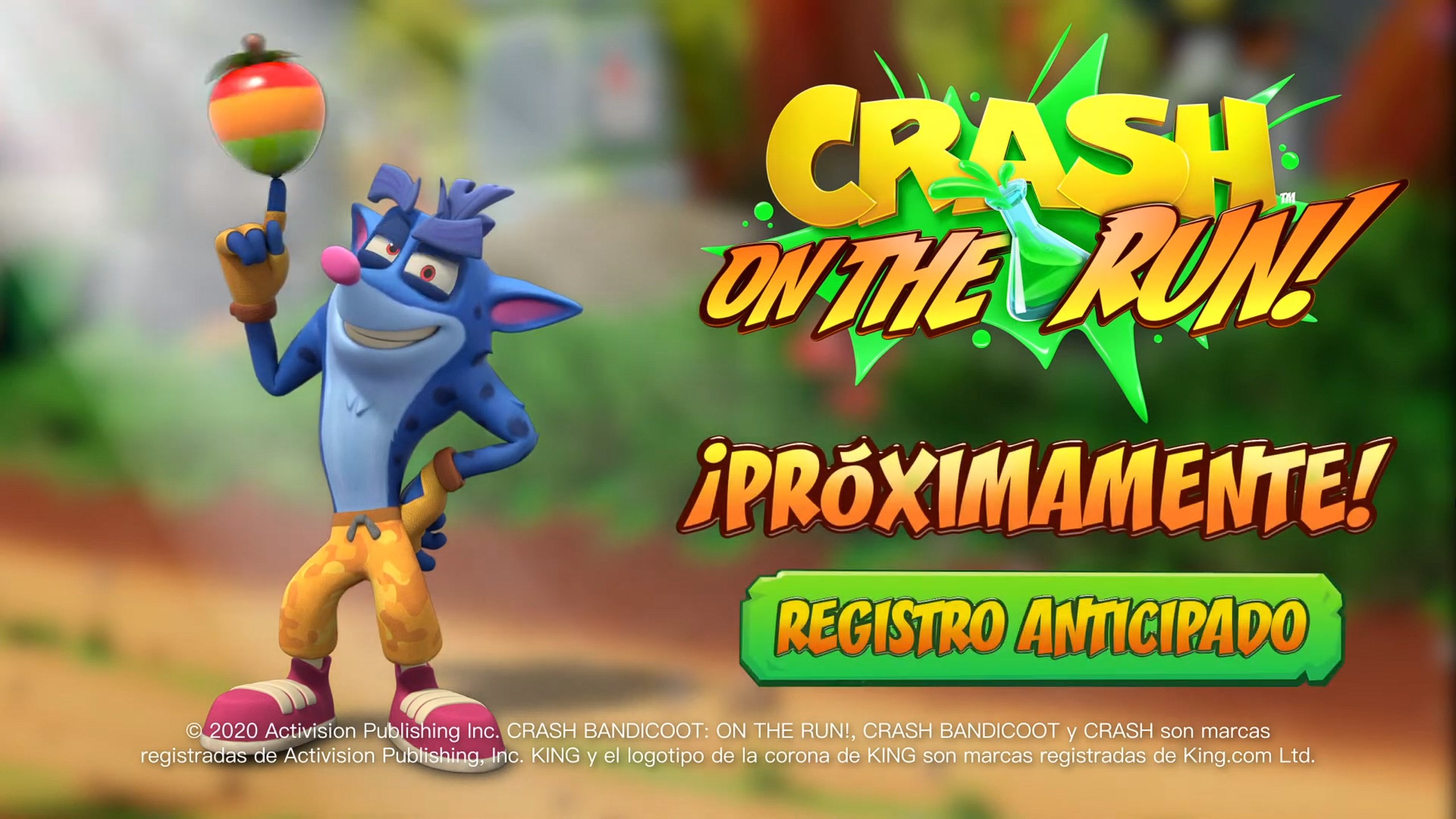 Crash Bandicoot: On the Run! disponible para pre-registro en iOS y Android.