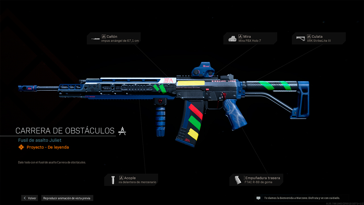 Fusil de asalto Juliet en Call of Duty Warfare y Warzone