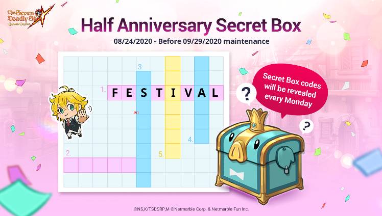 the seven deadly sins cofre secreto aniversario