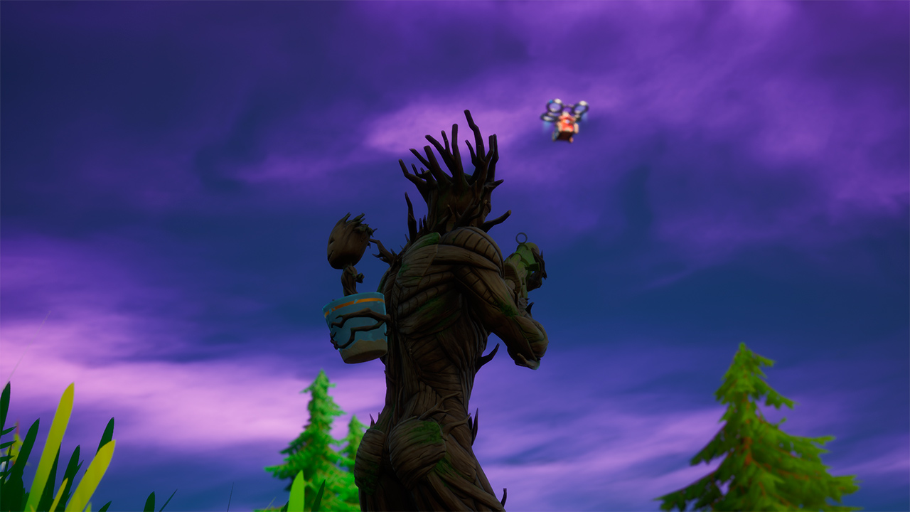 Drones de Quinjet en Fortnite