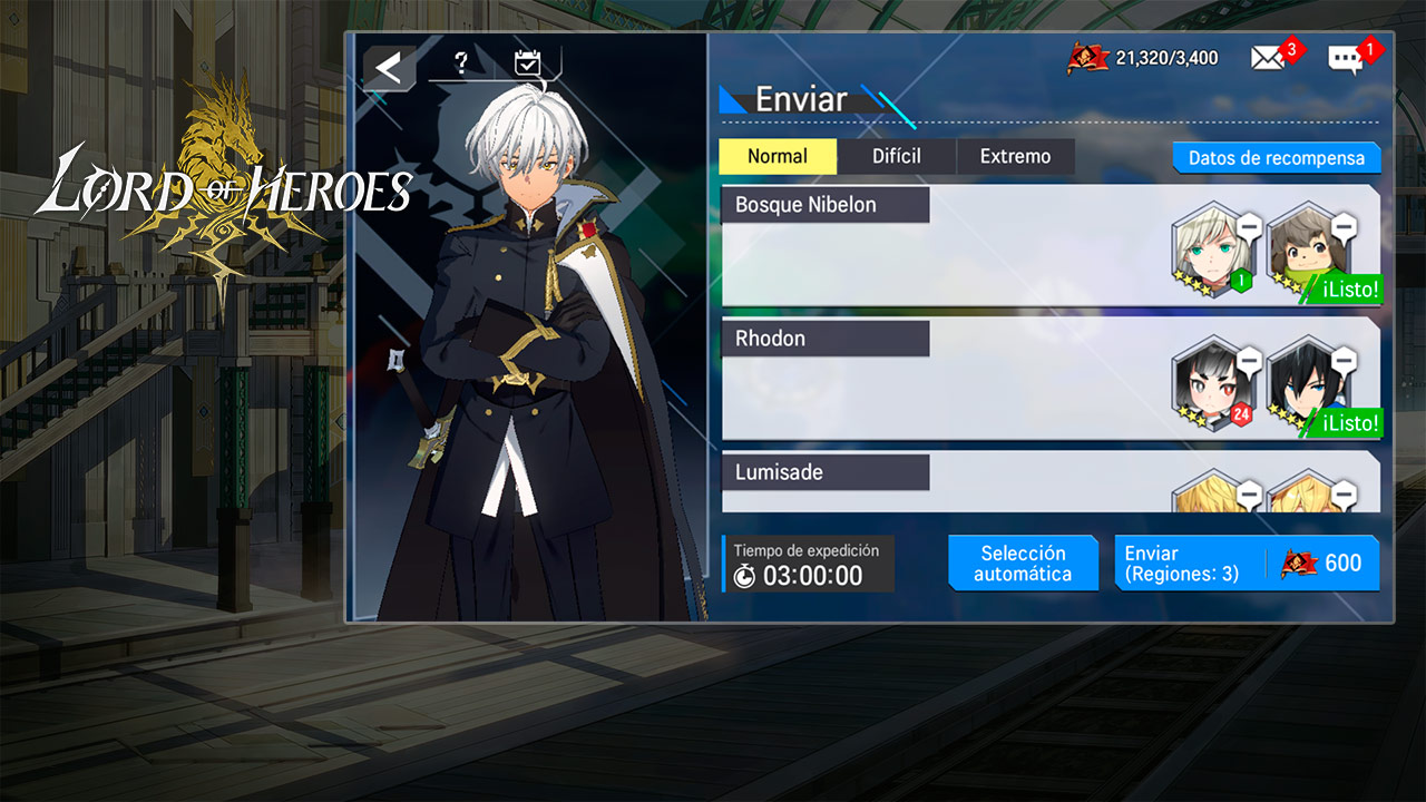 Expediciones en Lord of Heroes