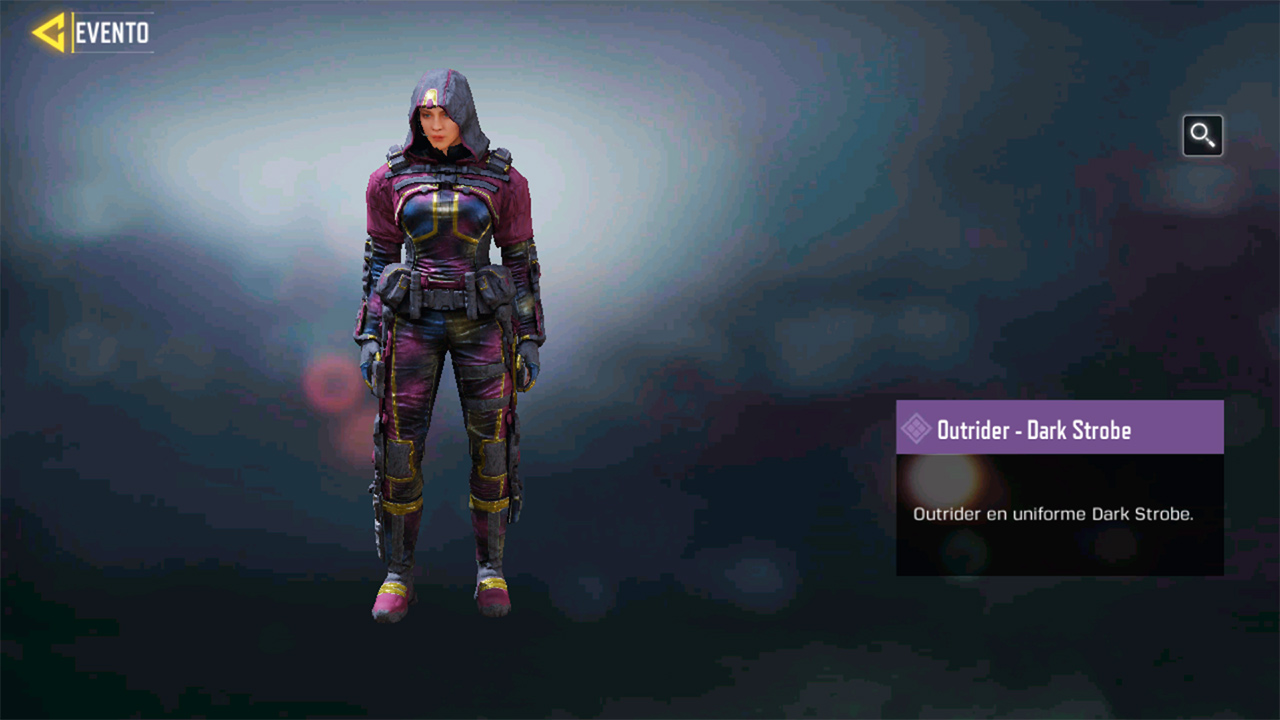Personaje Outrider Dark Strobe en Call of Duty Mobile