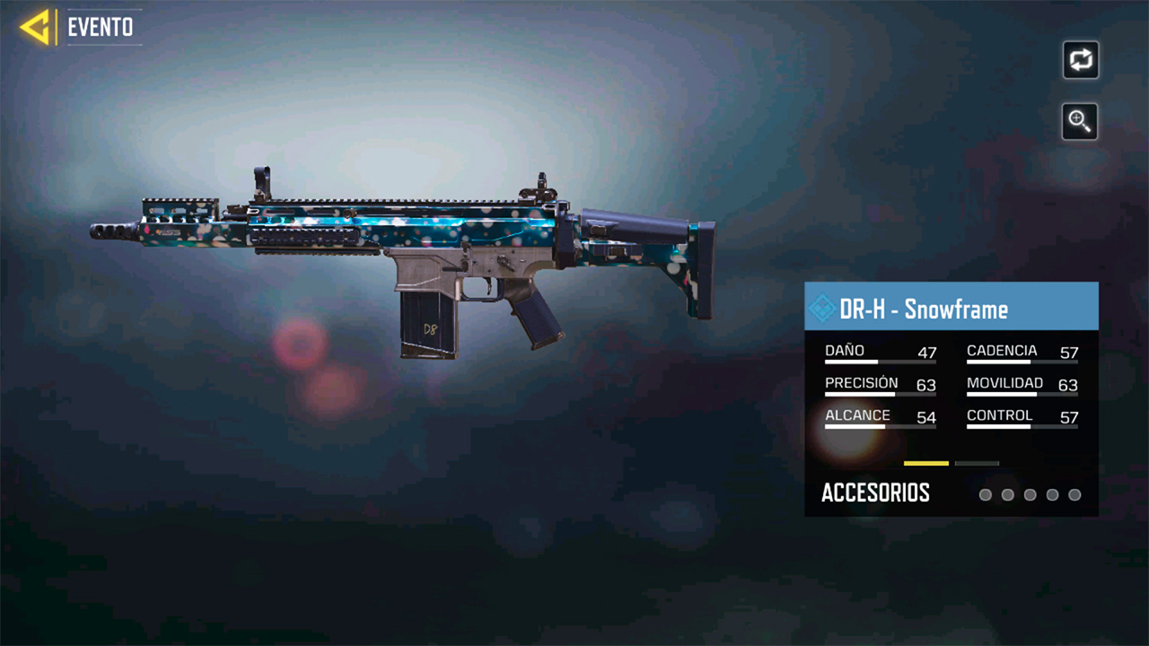 DR-H Snowframe en Call of Duty Mobile