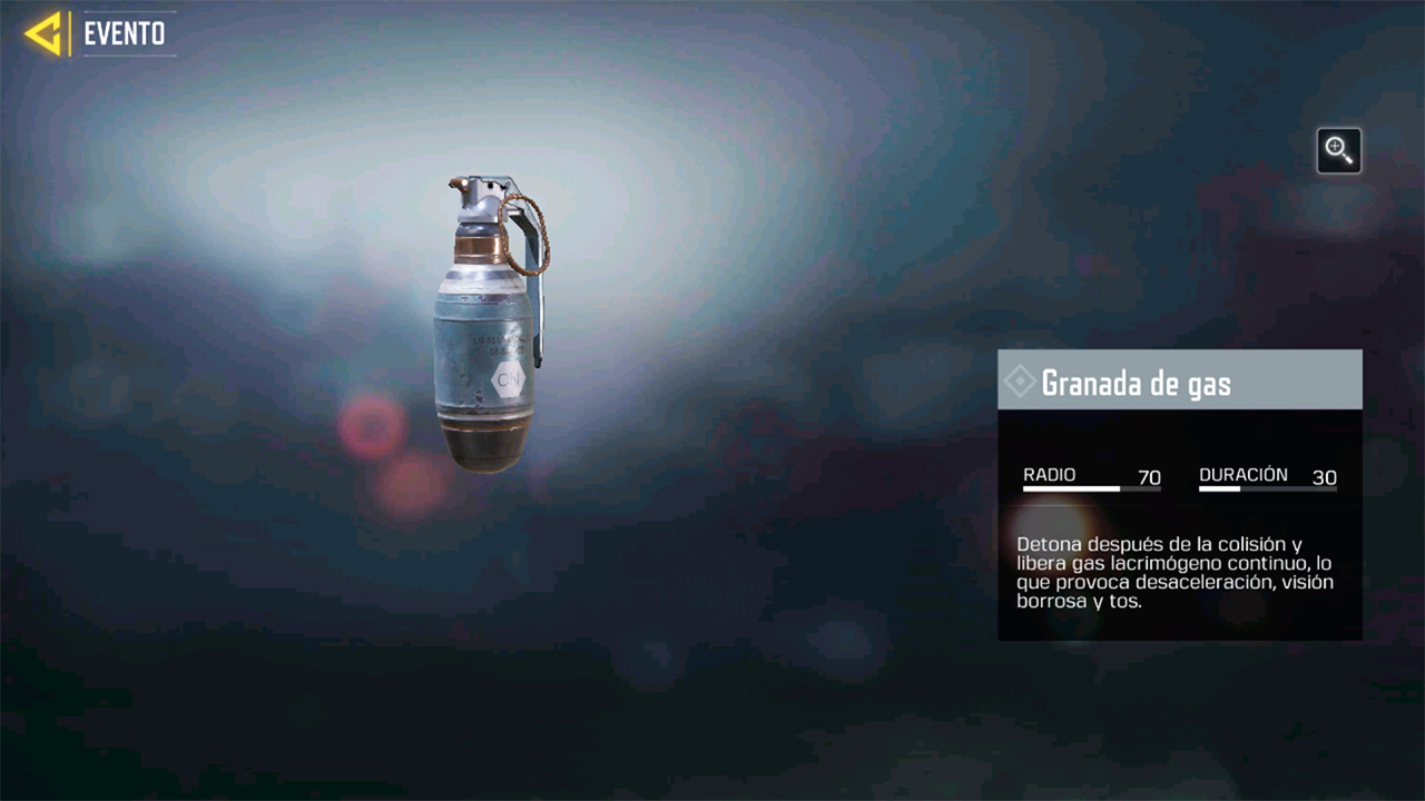Granada de gas en Call of Duty Mobile