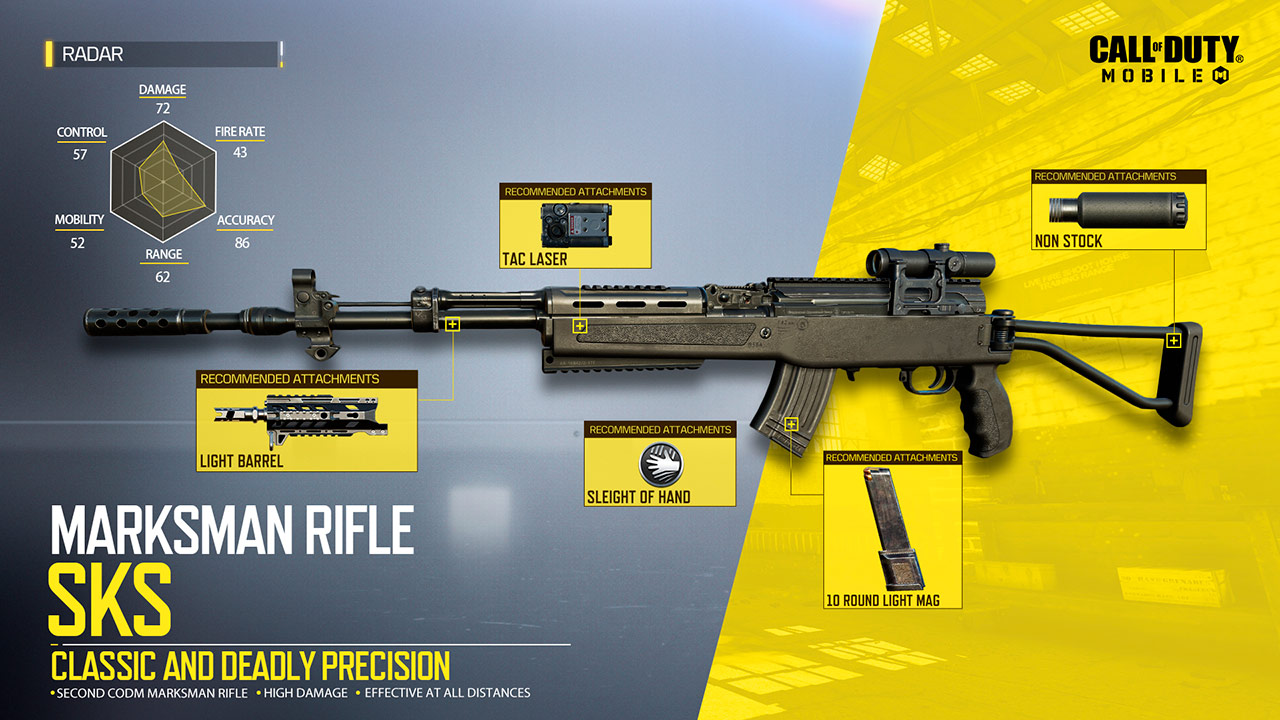 SKS en Call of Duty Mobile