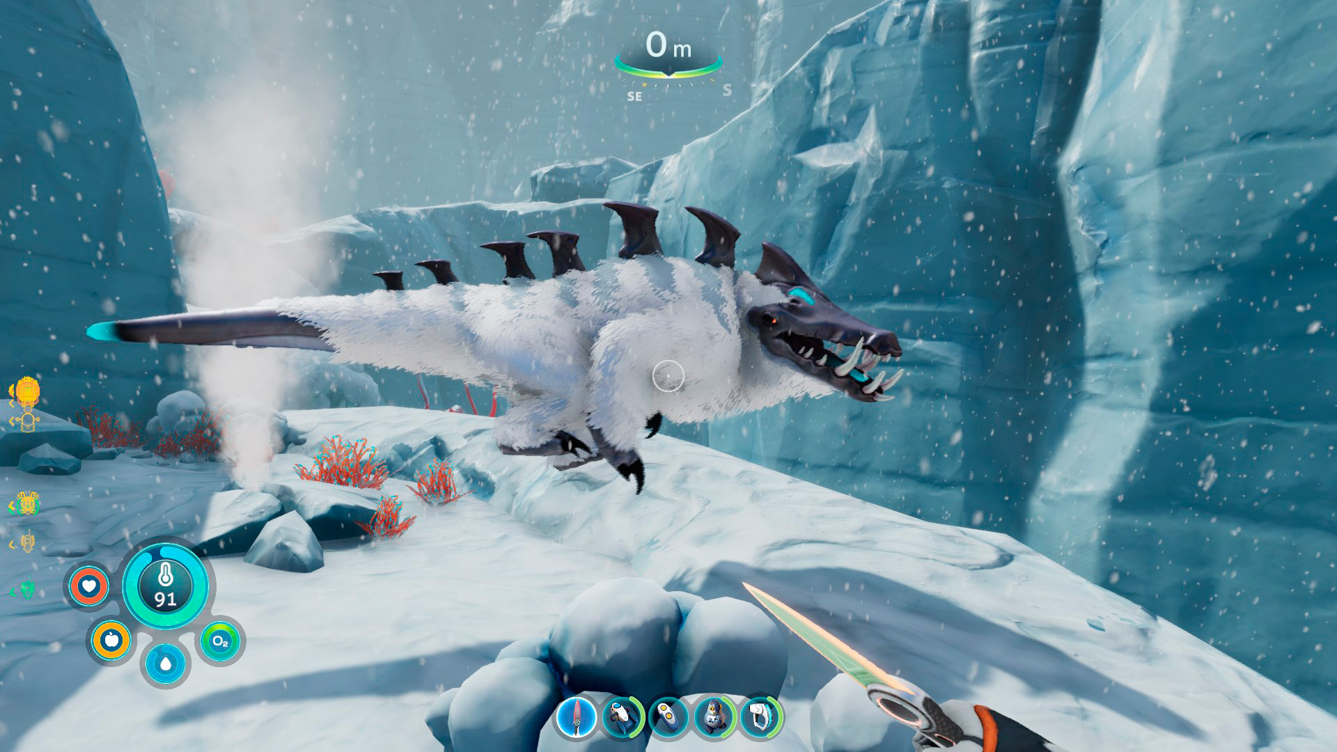 Acechante de las nieves en Subnautica: Below Zero