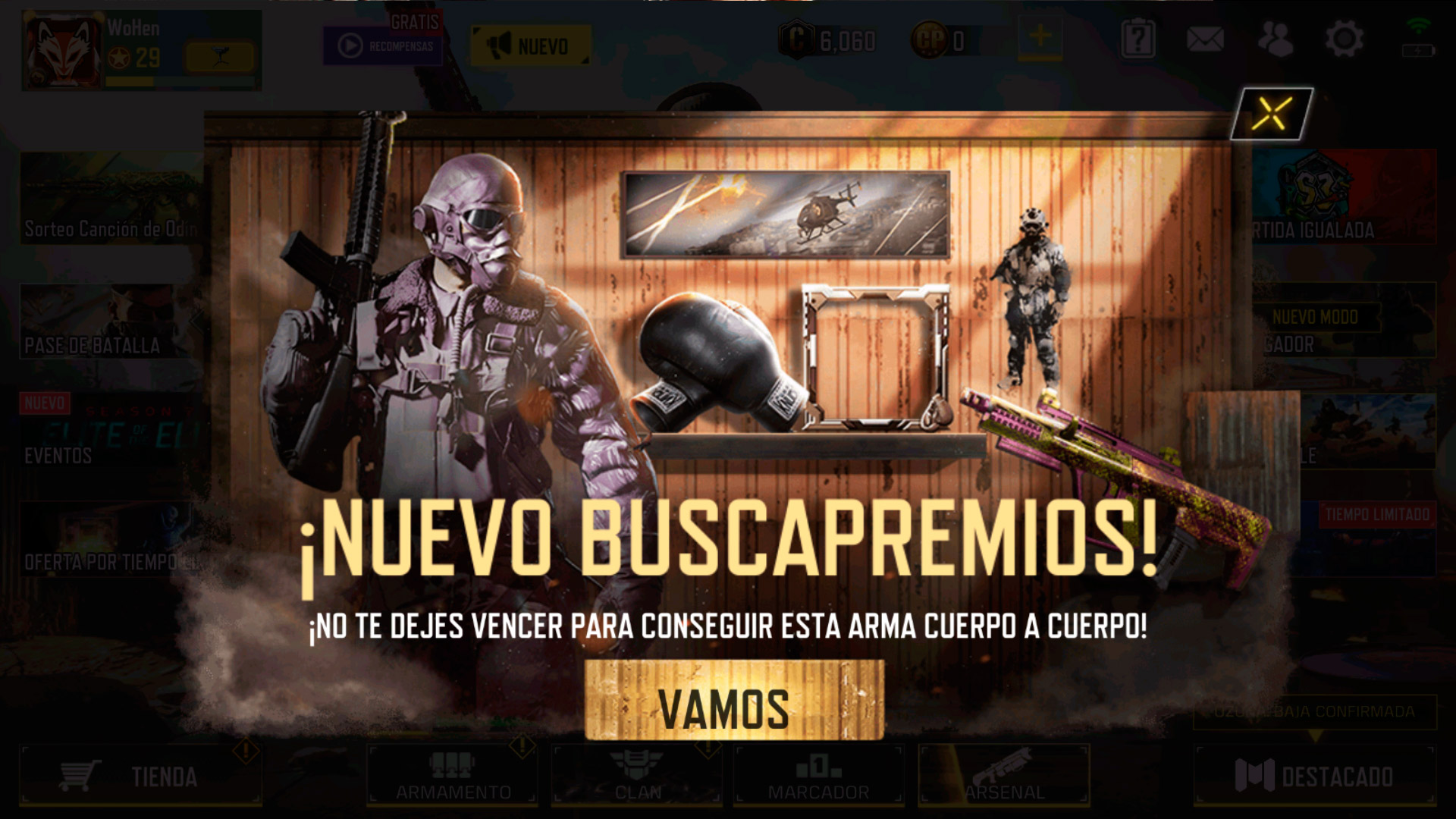 Buscapremios en Call of Duty Mobile