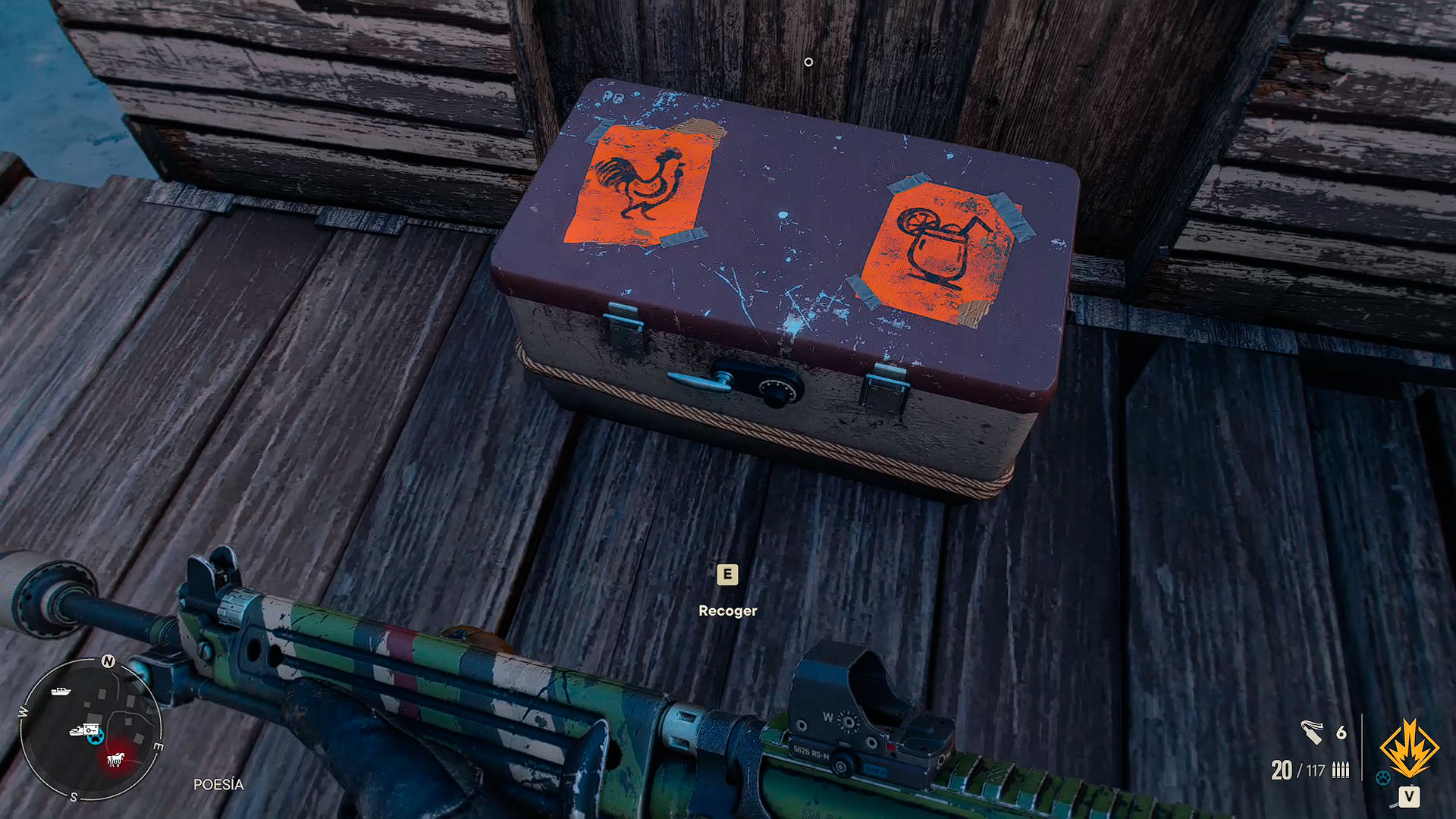Cofre con criptogramas de Acantilados aguda en Far Cry 6