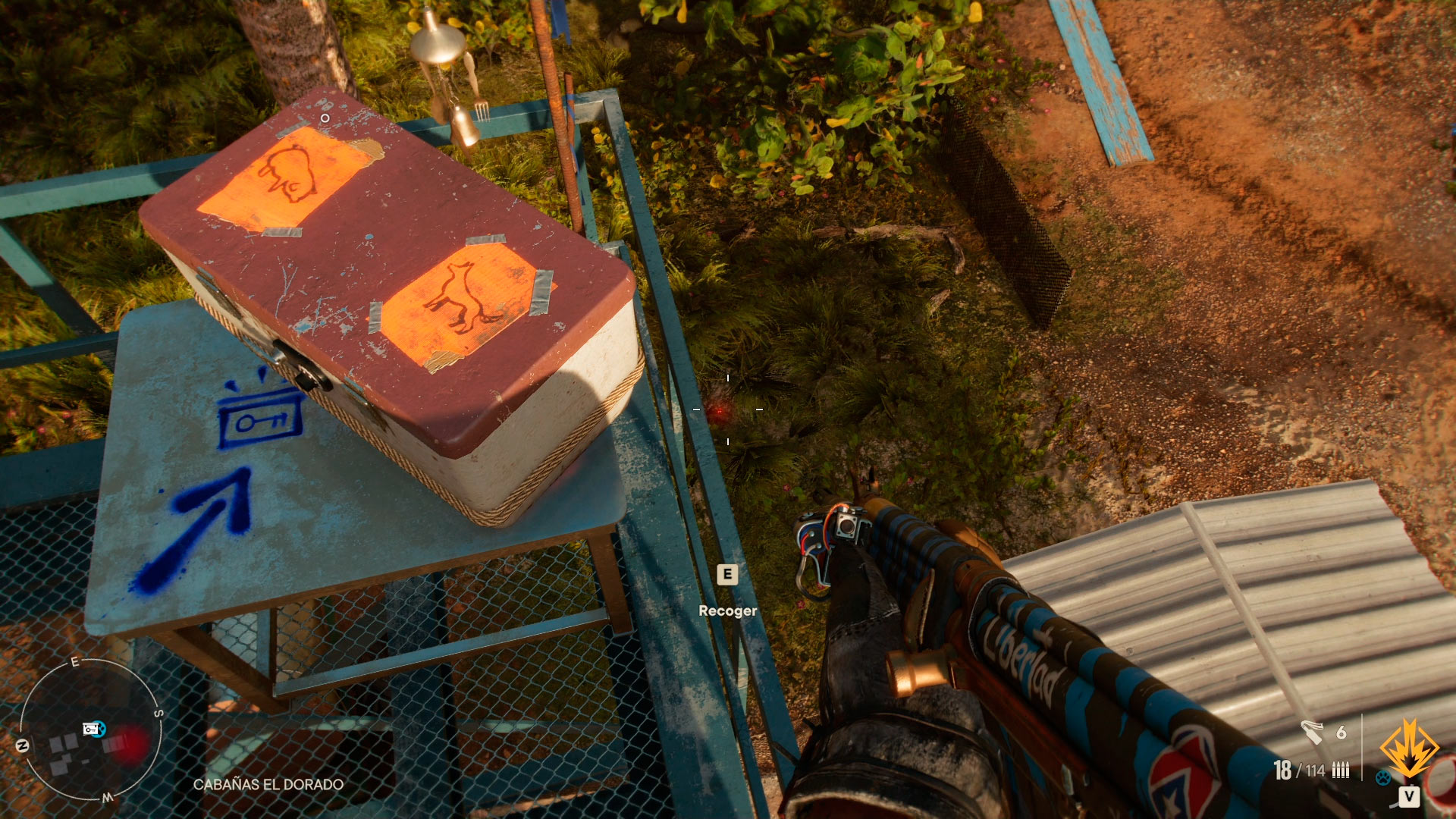 Cofre con criptogramas de Parque Serpentino en Far Cry 6
