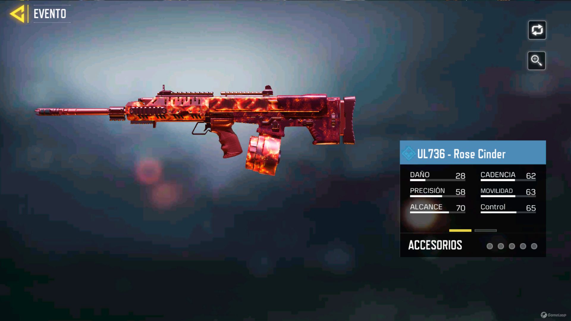 Arma UL736 Rose Cinder en Call of Duty Mobile