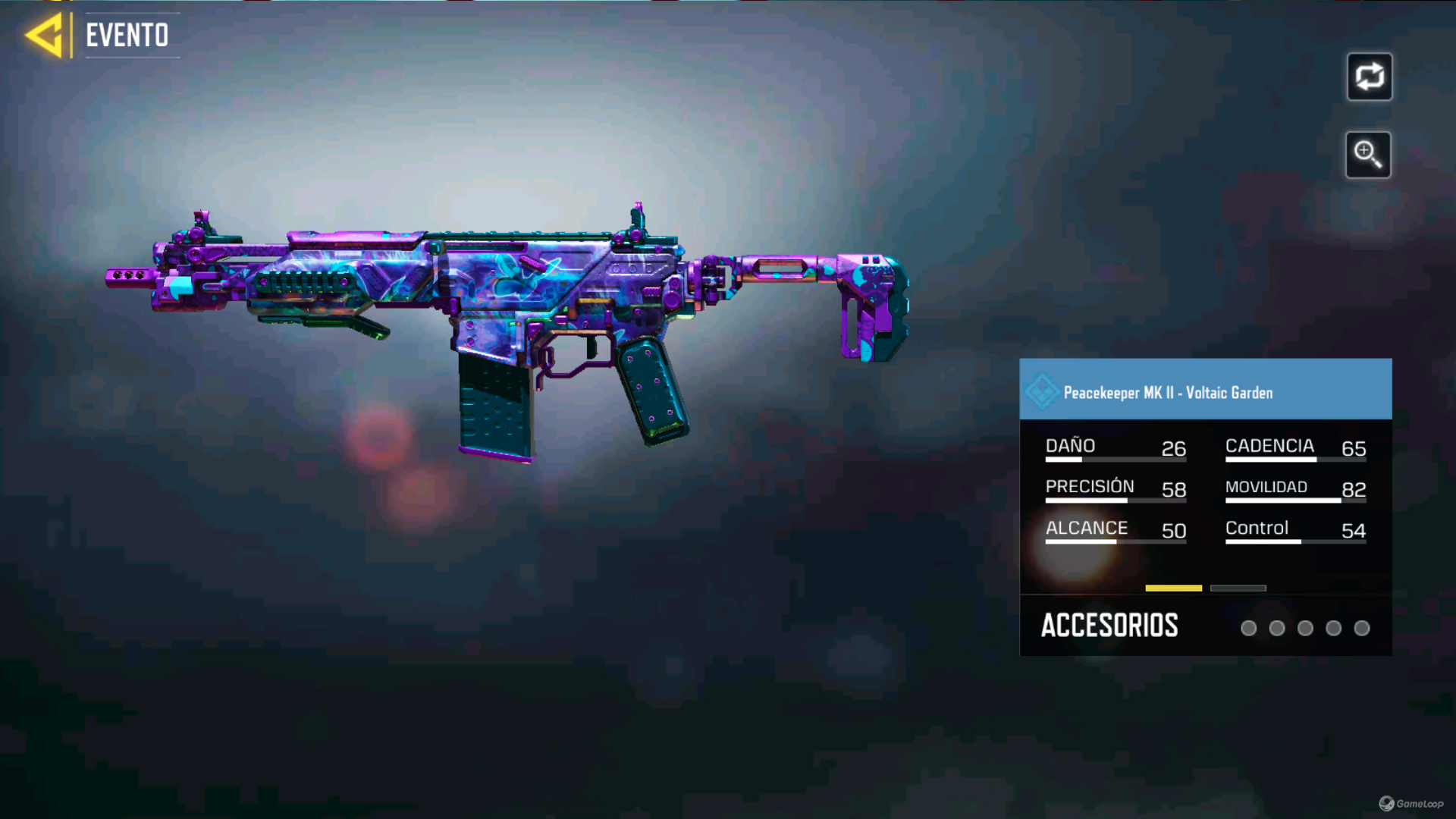 Peacekeeper MK II Voltaic Gardenen Call of Duty Mobile