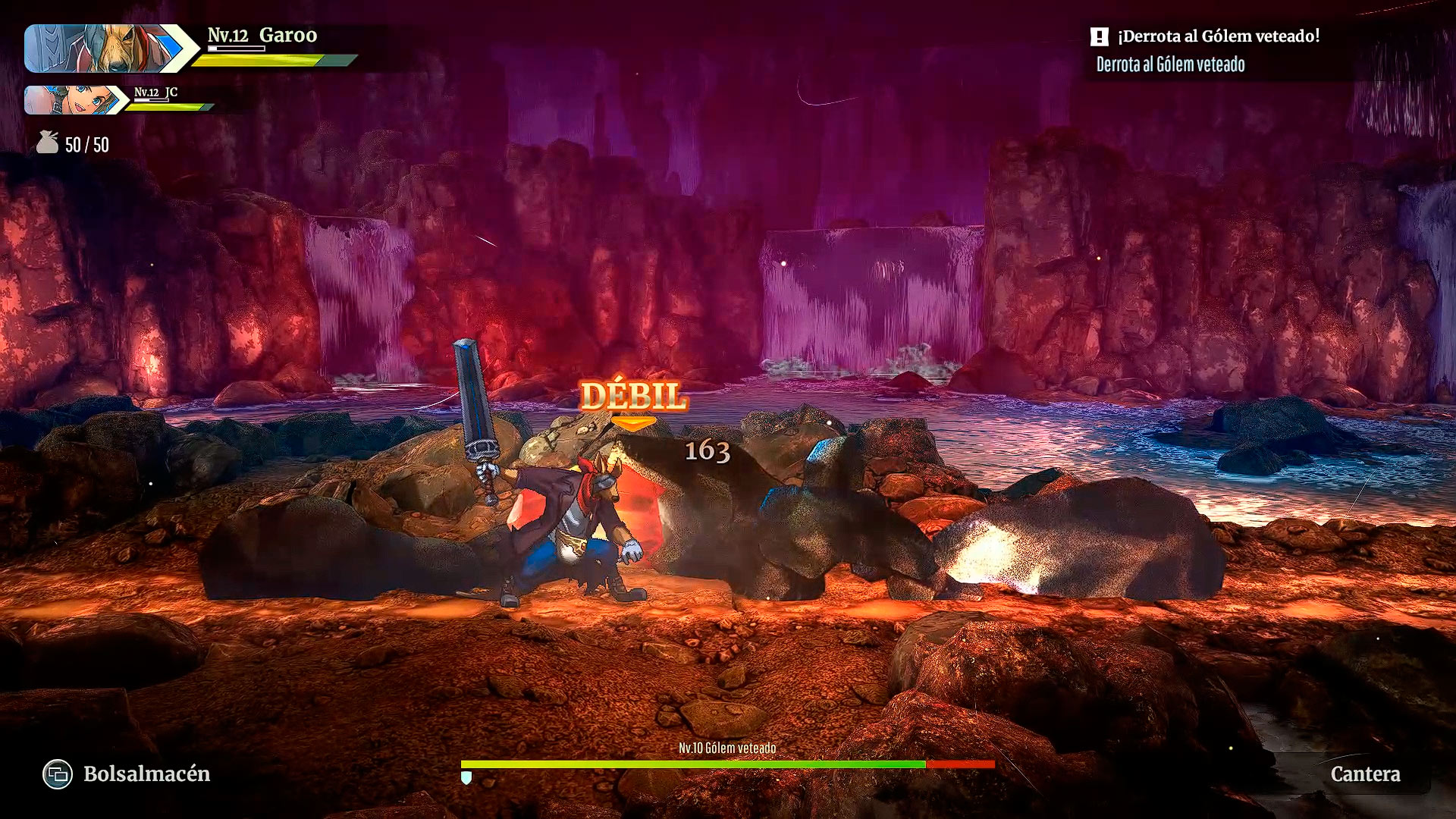 Golem debil en Eiyuden Chronicle Rising