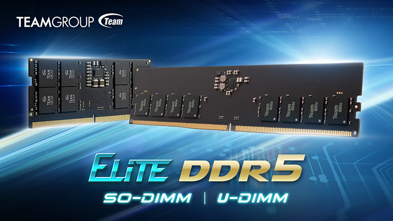 TEAMGROUP módulos RAM ELITE SO-DIMM DDR5 y ELITE U-DIMM DDR5 a 5600MHz